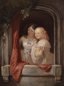 Deux filles à la fenêtre - Elisabeth Modell